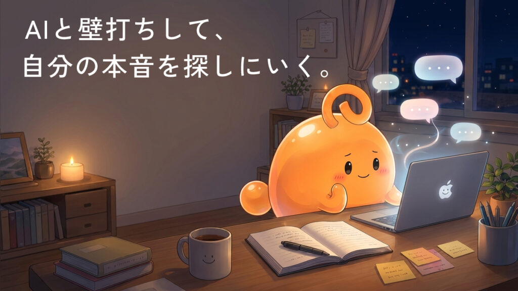AIと壁打ちしながら、自分の本音を探しているのりてらスライム
